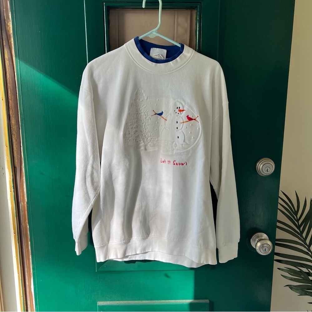 White Snowman Sweater